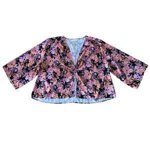 Wray Libra Top Night Garden Print Size 3XL